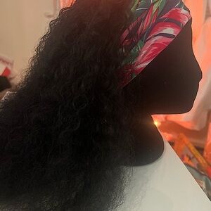 Headband Wig Human-Blend Hair. Wavy, 20” Black, Soft & NEW with Tag. 2 Headbands